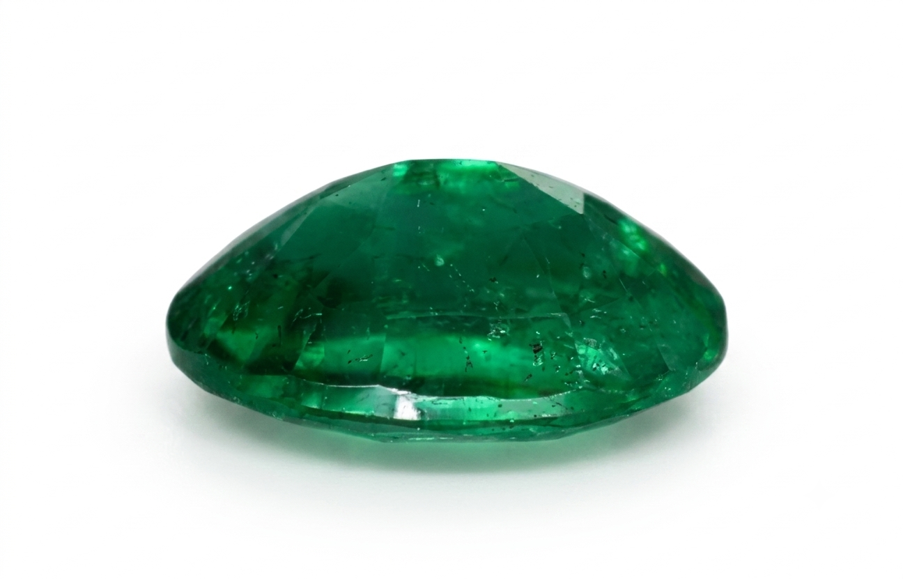 Emeralde stone (oval cut) - Image 3